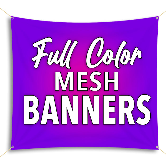 8oz Mesh Banner