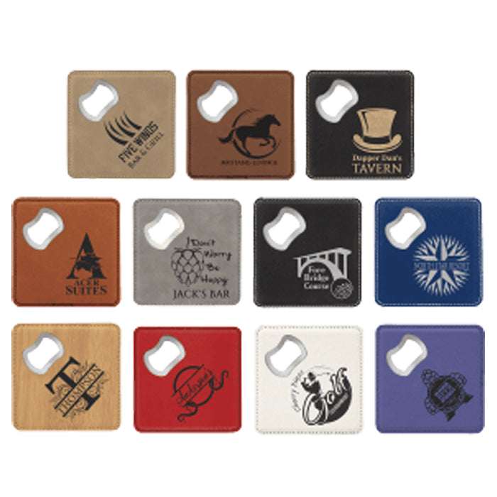 Leatherette 6-Coaster Set