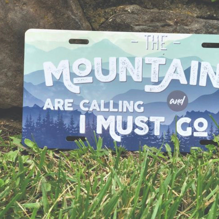 Full Color License Plates - Brushed Aluminum Face